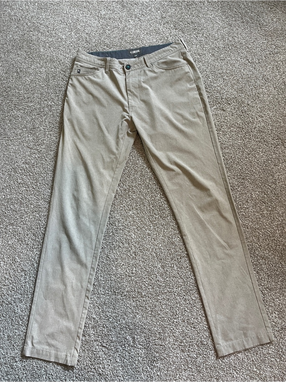 Linksoul Men's Tan Chino Pants size 33 waist